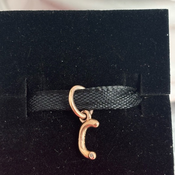 Pandora Jewelry - Rose Gold Initial C Charm Bracelet